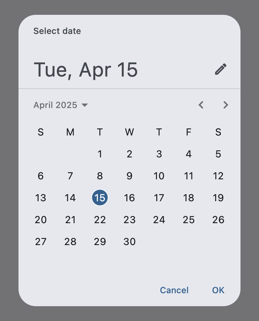 DatePicker